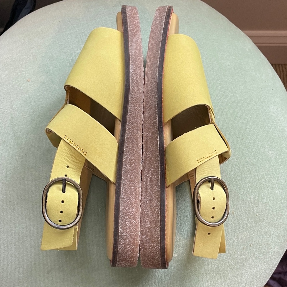 Gentle Souls Yellow Sandals with Buckle - Picture 5 of 8